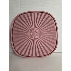 Tupperware 8" Square Sunburst Servalier Pink  Replacement *LID ONLY*